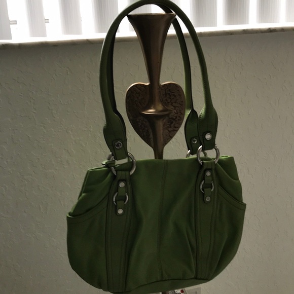 Tignanello Handbags - Tignanello Green 100% Genuine Leather Bag